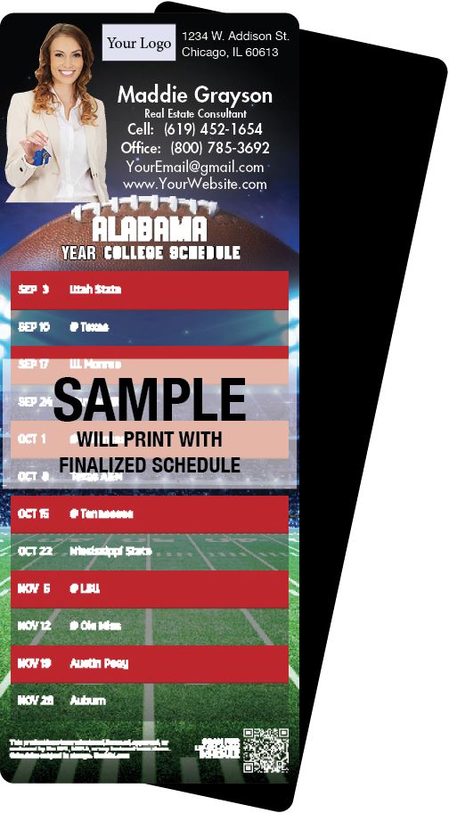 Football Schedules | ReaMark Real Estate Magnets